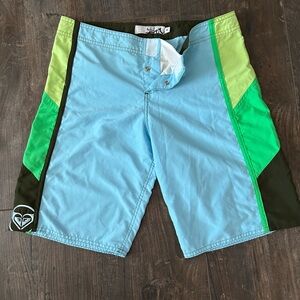 Vintage Roxy mid thigh swim shorts